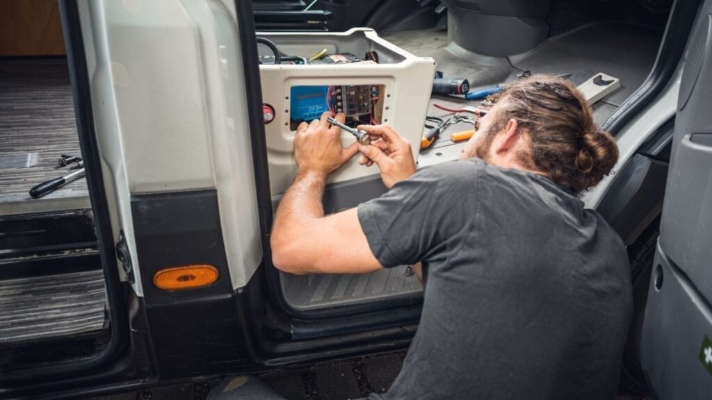 Diagnosing an RV electrical system with professional tools and expertise